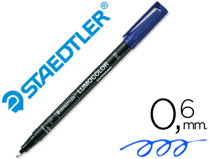 Rotulador retroproyección Staedtler Lumocolor 318 punta fina tinta azul